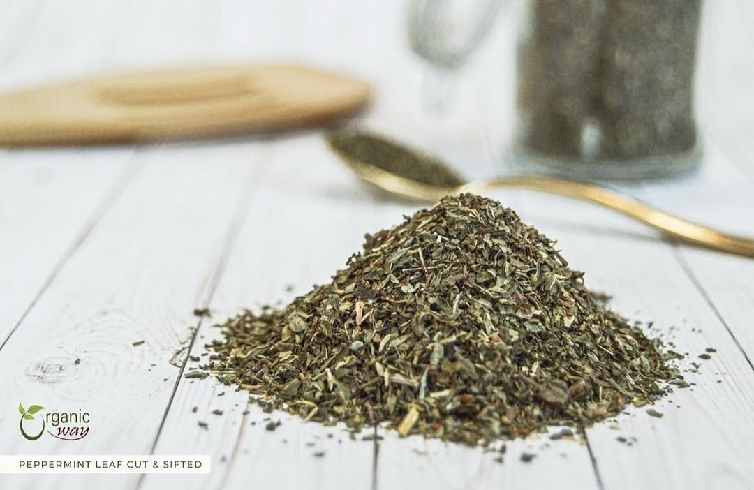 Dried herb product sample