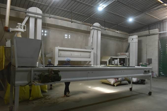 Processing equipment inside facility
